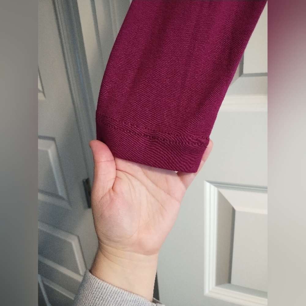 Chaps Women's Raspberry Button-Front Cardigan Sweater - Picture 4 of 11